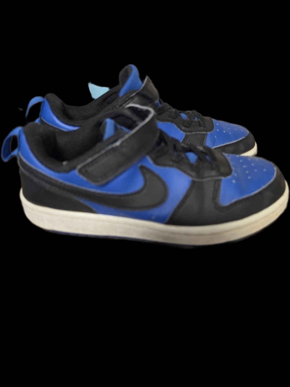 Nike Kids Blue and Black Hook-and-Loop Sneakers